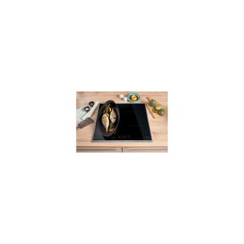 Gorenje Black Steam Pro Einbau Herdset mit Induktionskochfeld (BPSX6737E06BG + GI6421BX), 60 cm breit, 77 L, Pyrolyse, Grill, Kindersicherung, Boosterfunktion, Schwarz