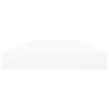 Schweberegal Eichen-Optik und Weiß 120x23,5x3,8 cm MDF