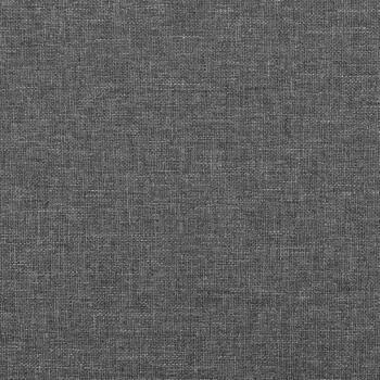 Bettgestell mit Kopfteil Dunkelgrau 140x190 cm Stoff