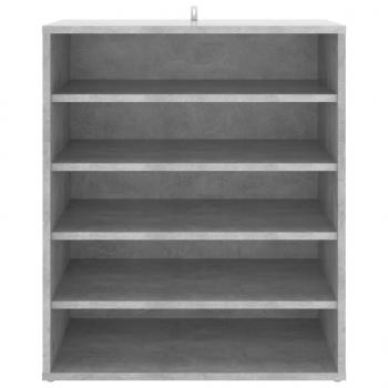 Schuhschrank Betongrau 60x35x70 cm Holzwerkstoff