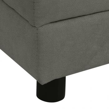 Hundesofa mit Kissen Dunkelgrau 83x44x44 cm Plüsch  