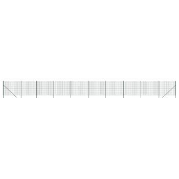 Maschendrahtzaun Grün 1,8x25 m Verzinkter Stahl