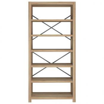Bücherregal 6 Böden 80x30x170 cm Massivholz Akazie