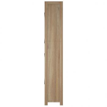 Bücherregal 6 Böden 80x30x170 cm Massivholz Akazie