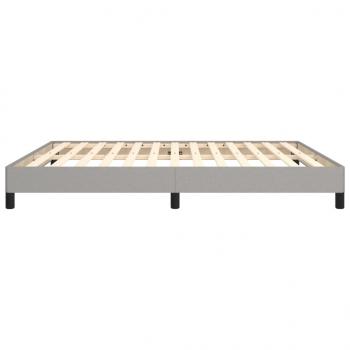 Bettgestell Hellgrau 180×200 cm Stoff