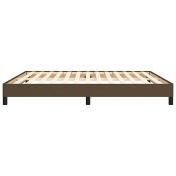 Bettgestell Dunkelbraun 180x200 cm Stoff