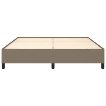 Bettgestell Taupe 160x200 cm Stoff