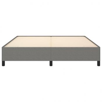 Bettgestell Dunkelgrau 180×200 cm Stoff