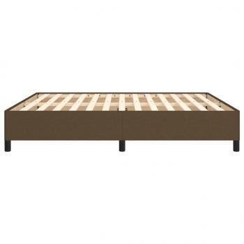 Bettgestell Dunkelbraun 180x200 cm Stoff