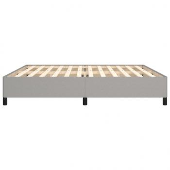 Bettgestell Hellgrau 200x200 cm Stoff