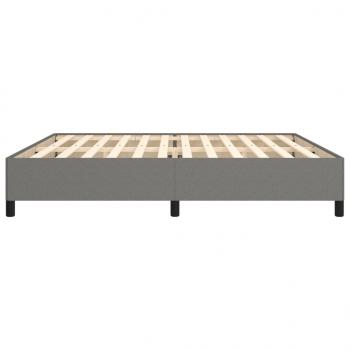 Bettgestell Dunkelgrau 200x200 cm Stoff