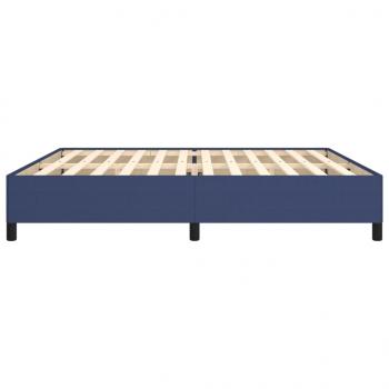 Bettgestell Blau 200x200 cm Stoff