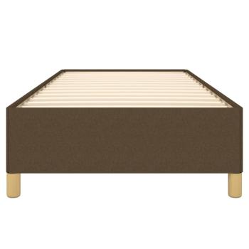 Bettgestell Dunkelbraun 90x190 cm Stoff