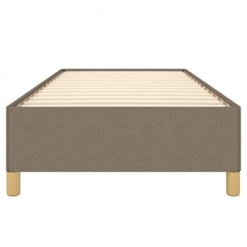 Bettgestell Taupe 90x190 cm Stoff
