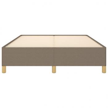 Bettgestell Taupe 140x200 cm Stoff