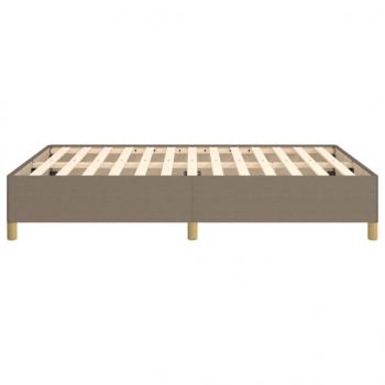 Bettgestell Taupe 140x200 cm Stoff