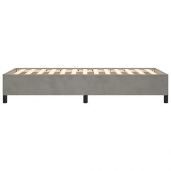 Bettgestell Hellgrau 90x200 cm Samt