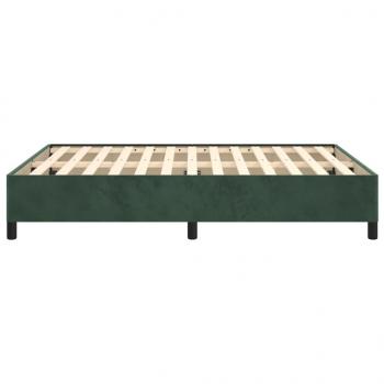 Bettgestell Dunkelgrün 140x190 cm Samt