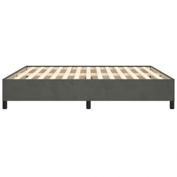 Bettgestell Dunkelgrau 160x200 cm Samt