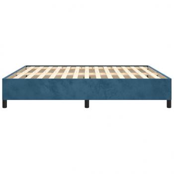 Bettgestell Dunkelblau 160x200 cm Samt
