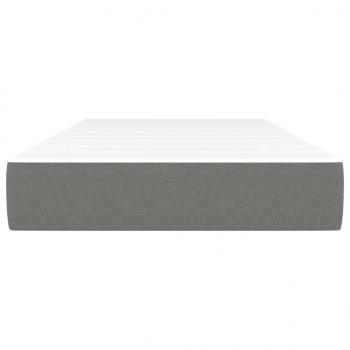 Taschenfederkernmatratze Dunkelgrau 90x190x20 cm Stoff