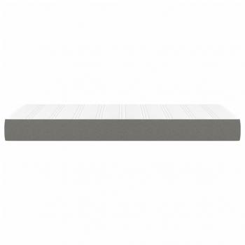 Taschenfederkernmatratze Dunkelgrau 90x190x20 cm Stoff