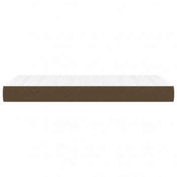 Taschenfederkernmatratze Dunkelbraun 90x190x20 cm Stoff