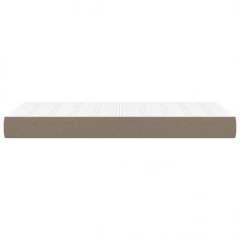 Taschenfederkernmatratze Taupe 90x200x20 cm Stoff