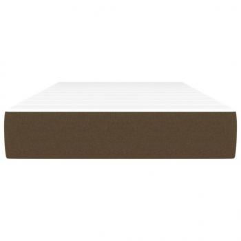Taschenfederkernmatratze Dunkelbraun 100x200x20 cm Stoff