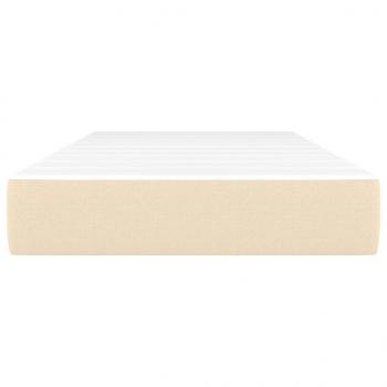 Taschenfederkernmatratze Creme 100x200x20 cm Stoff