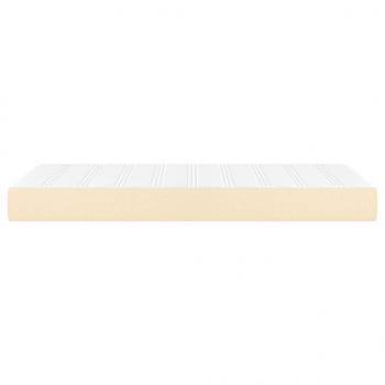Taschenfederkernmatratze Creme 100x200x20 cm Stoff