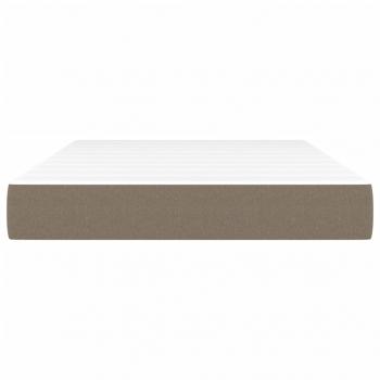 Taschenfederkernmatratze Taupe 120x200x20 cm Stoff