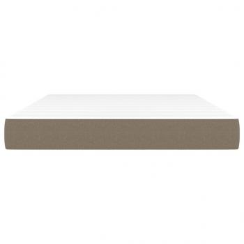 Taschenfederkernmatratze Taupe 140x190x20 cm Stoff