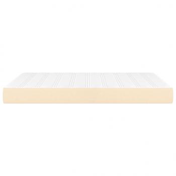Taschenfederkernmatratze Creme 140x200x20 cm Stoff