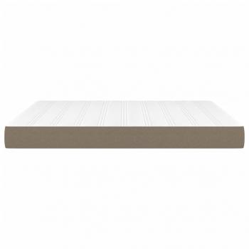 Taschenfederkernmatratze Taupe 160x200x20 cm Stoff