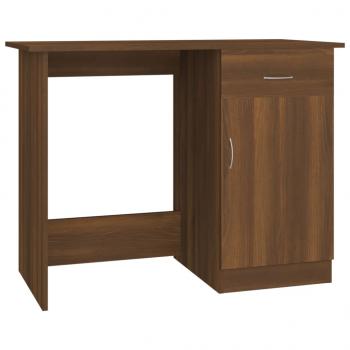 Schreibtisch Braun Eichen-Optik 100x50x76 cm Holzwerkstoff