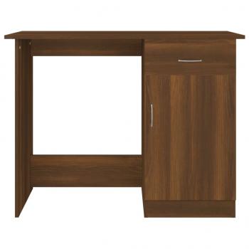 Schreibtisch Braun Eichen-Optik 100x50x76 cm Holzwerkstoff