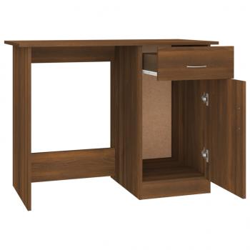 Schreibtisch Braun Eichen-Optik 100x50x76 cm Holzwerkstoff