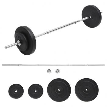 ARDEBO.de - Langhantel mit Gewichten Set 30 kg