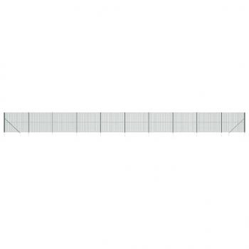 Maschendrahtzaun mit Bodenhülsen Grün 1,4x25 m