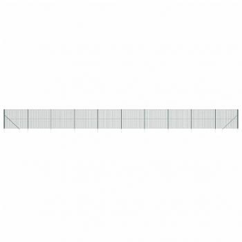 Maschendrahtzaun mit Bodenhülsen Grün 2,2x25 m