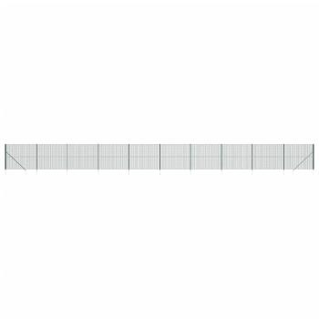Maschendrahtzaun mit Bodenhülsen Grün 2,2x25 m