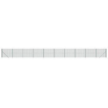 Maschendrahtzaun mit Bodenhülsen Grün 2,2x25 m