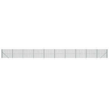 Maschendrahtzaun mit Bodenhülsen Grün 1,6x25 m