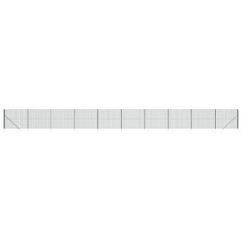 Maschendrahtzaun mit Bodenhülsen Grün 1,6x25 m