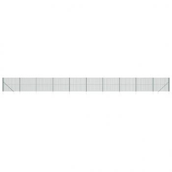 Maschendrahtzaun mit Bodenhülsen Grün 1,8x25 m