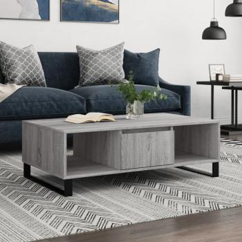 ARDEBO.de - Couchtisch Grau Sonoma 104x60x35 cm Holzwerkstoff