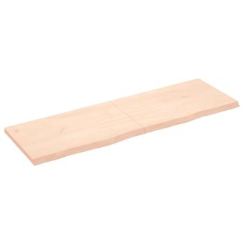 ARDEBO.de - Wandregal 160x50x(2-4) cm Massivholz Eiche Unbehandelt