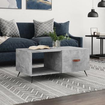 ARDEBO.de - Couchtisch Betongrau 90x50x40 cm Holzwerkstoff