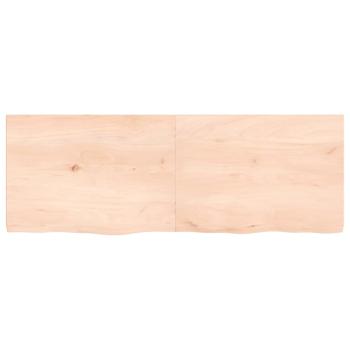 Wandregal 140x50x(2-4) cm Massivholz Eiche Unbehandelt